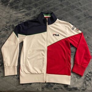 Italia Fila Sport zip up jacket sz S with Italy patch